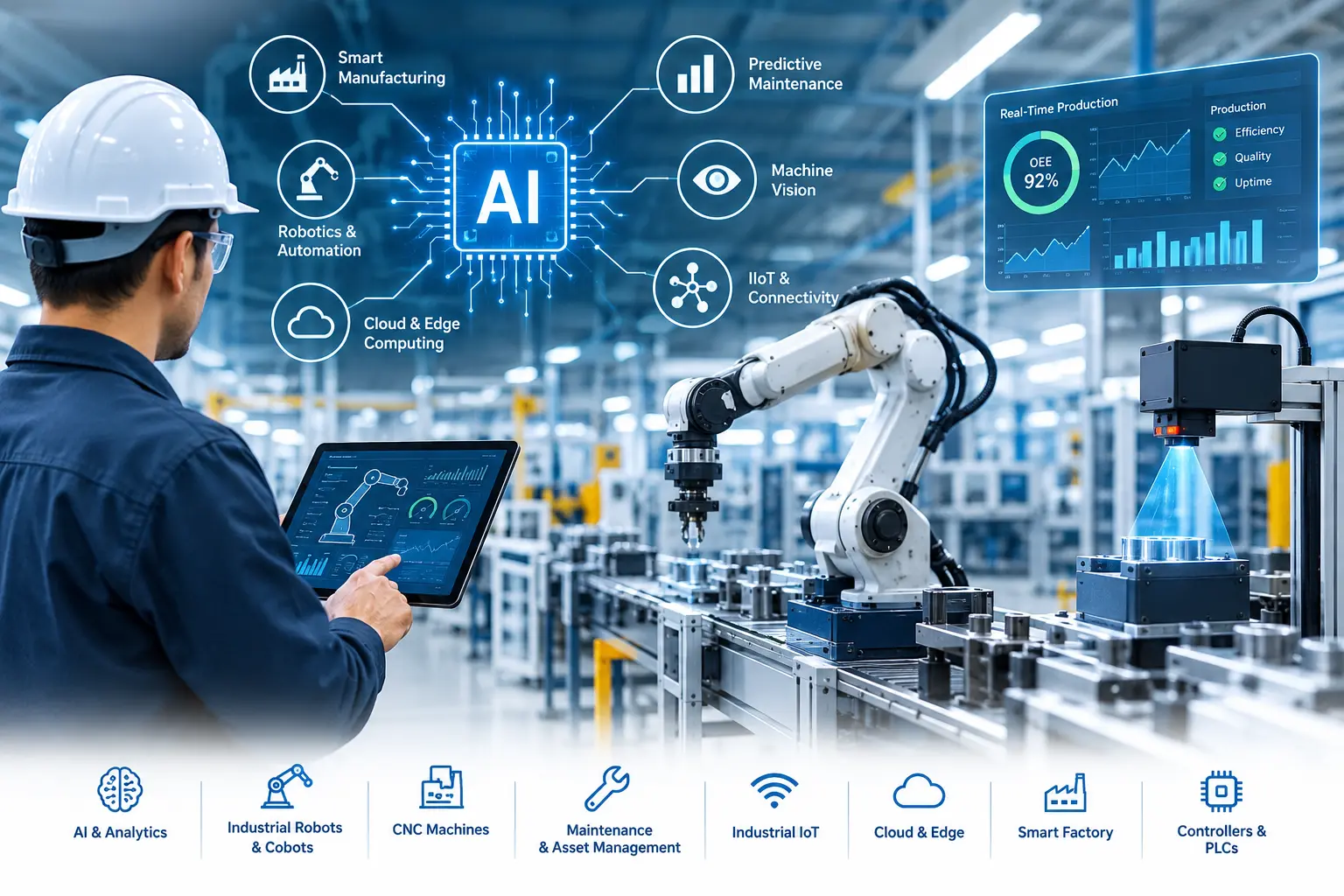 Smart Manufacturing Systems: Complete Guide to Building a Connected Factory